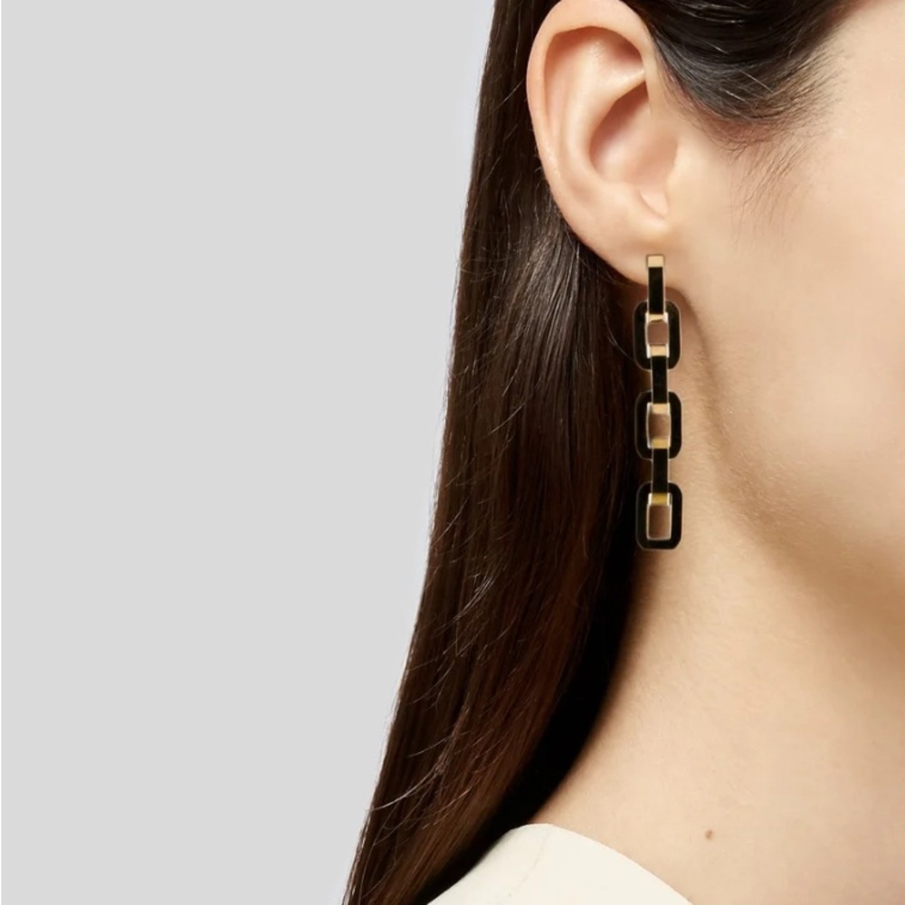 Eddie Borgo Supra Link Drop Earrings